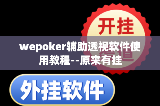 wepoker辅助透视软件使用教程--原来有挂