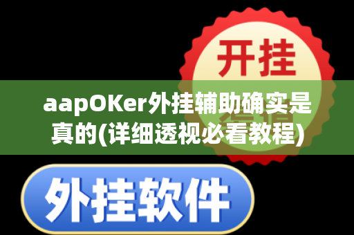 aapOKer外挂辅助确实是真的(详细透视必看教程)