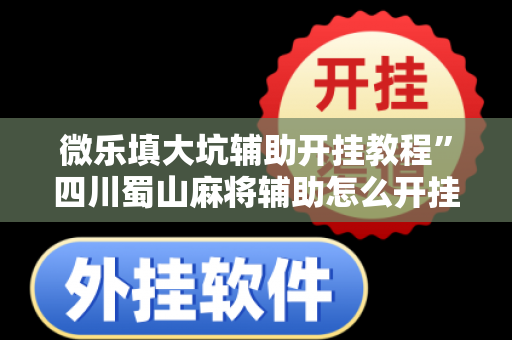 微乐填大坑辅助开挂教程”四川蜀山麻将辅助怎么开挂