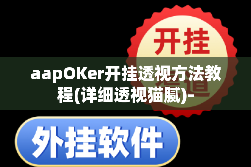 aapOKer开挂透视方法教程(详细透视猫腻)-